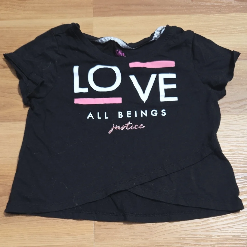 justice girls cropped tshirt